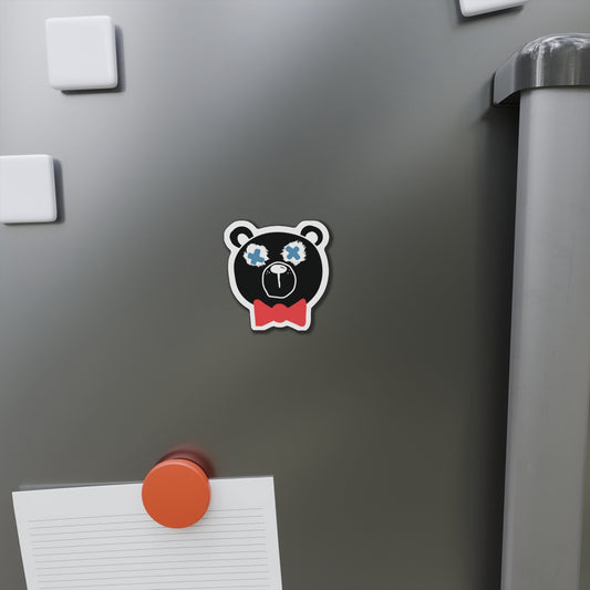 Die-Cut Blind Bear magnet