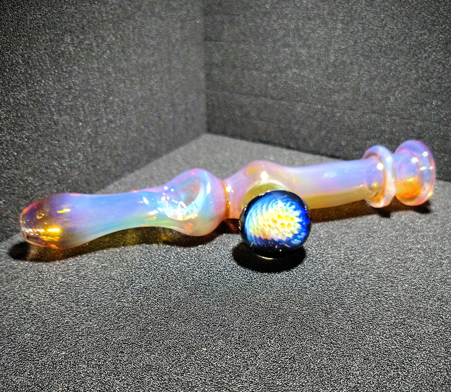 Blind Bear & Sugarshack glass fumed steamroller