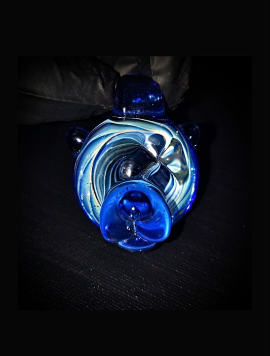 Blue Vortex Bear Pendant - XL