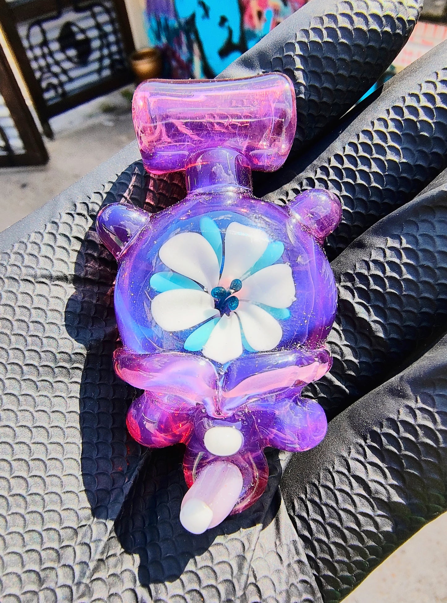 Blind Bear X Cici Kitty glass Acid Eater bear collab